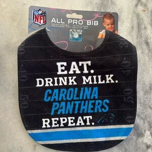 Carolina Panthers baby bib